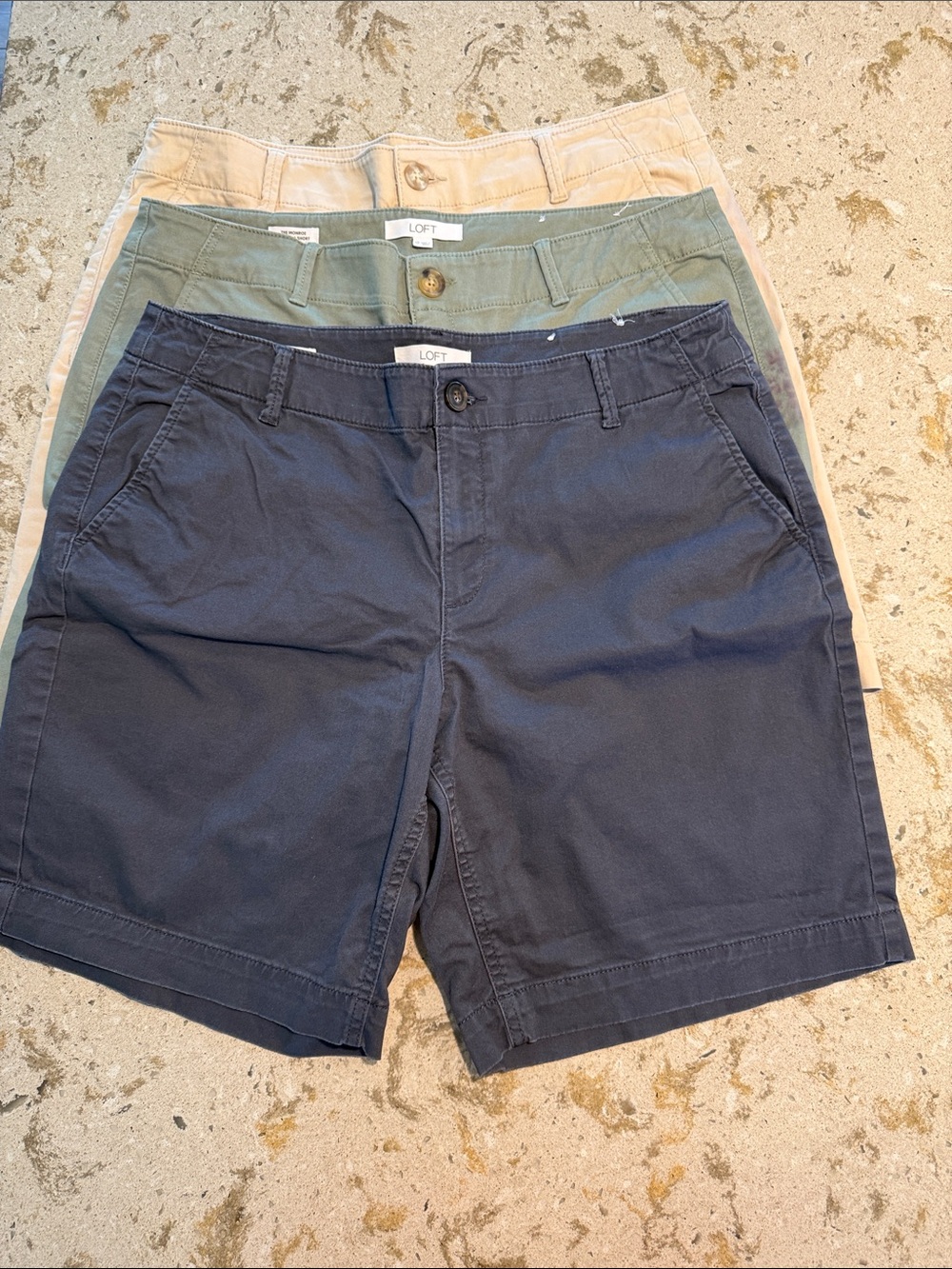 LOFT women’s trio Burmuda shorts